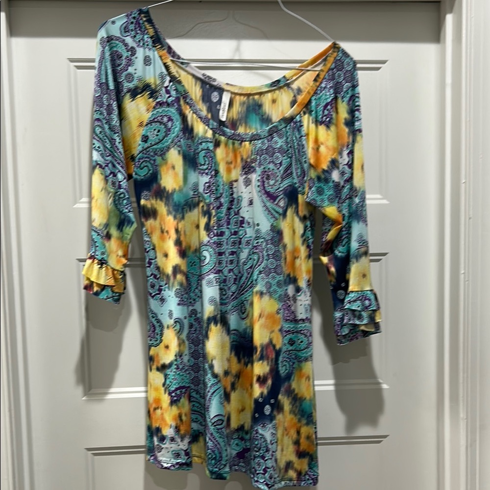 Multicolor Paisley Women's Top